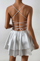 BXOXO - Backless Strappy Tiered Cami Dress